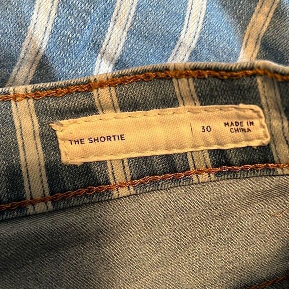 Pacsun Women's Striped The Shortie Denim Short - Picture 7 of 8